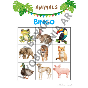 BINGO – ZWIERZĘTA / ANIMALS