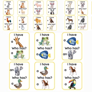 GRA “I HAVE, WHO HAS?” – ANIMALS 😊