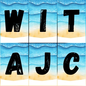 WITAJCIE WAKACJE – NAPIS + DEKORACJA 😊