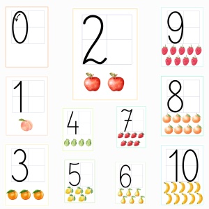 0-20 – PLANSZE EDUKACYJNE – OWOCE 😊.