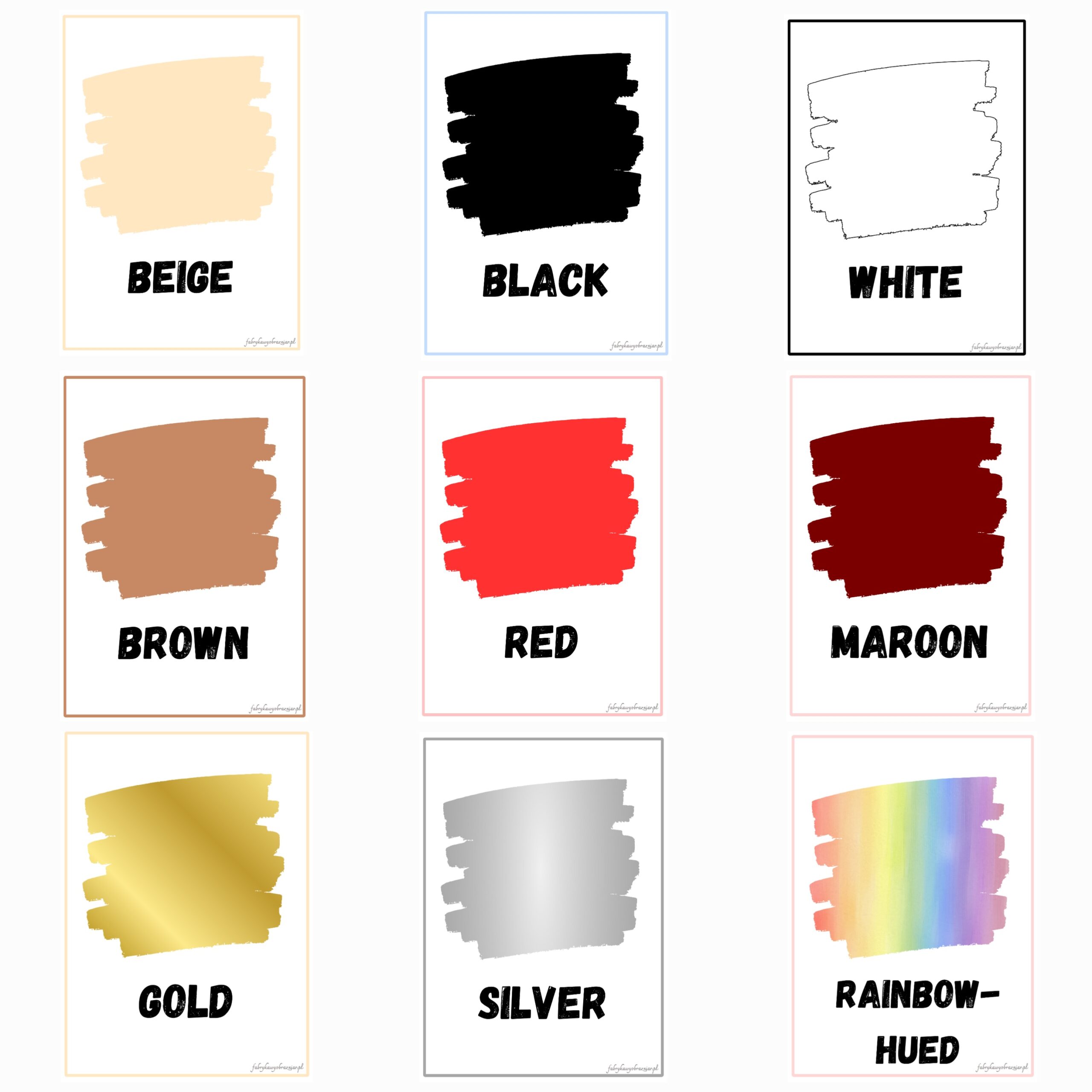 KOLORY / COLORS - PLANSZE EDUKACYJNE 😊 - Fabryka Wyobraźni