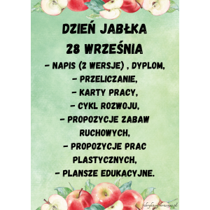 DZIEŃ JABŁKA - PAKIET 😊