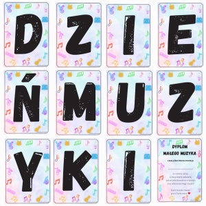 DZIEŃ MUZYKI - NAPIS + DYPLOM 🎶