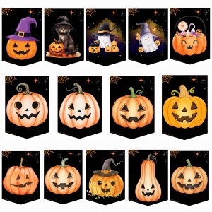 HAPPY HALLOWEEN – napis + girlanda dekoracyjna 🎃