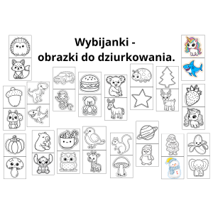 WYBIJANKI – OBRAZKI DO DZIURKOWANIA 😊