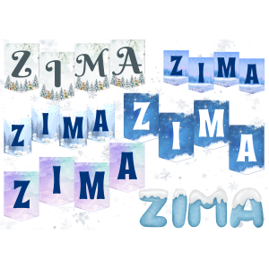 ZIMA – NAPISY – warianty ❄️😊