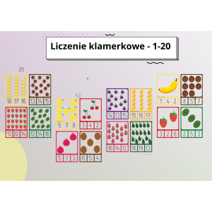 LICZENIE KLAMERKOWE – 1-20 😊