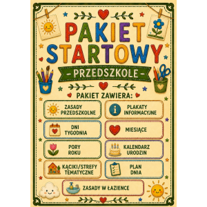 PAKIET STARTOWY – PRZEDSZKOLE 😊 – PIĘKNY, SPÓJNY, UNIWERSALNY 😍