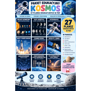 KOSMOS – PLANSZE EDUKACYJNE + zdjęcia 🤩 + guiz